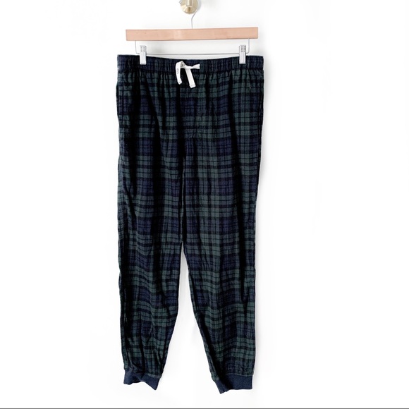 GAP Other - 💙 Gap | Navy and Green Flannel Jogger Pants